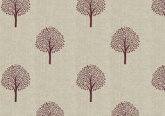 Emily Bond Yew Tree, Mulberry - Roman Blind - Image 7